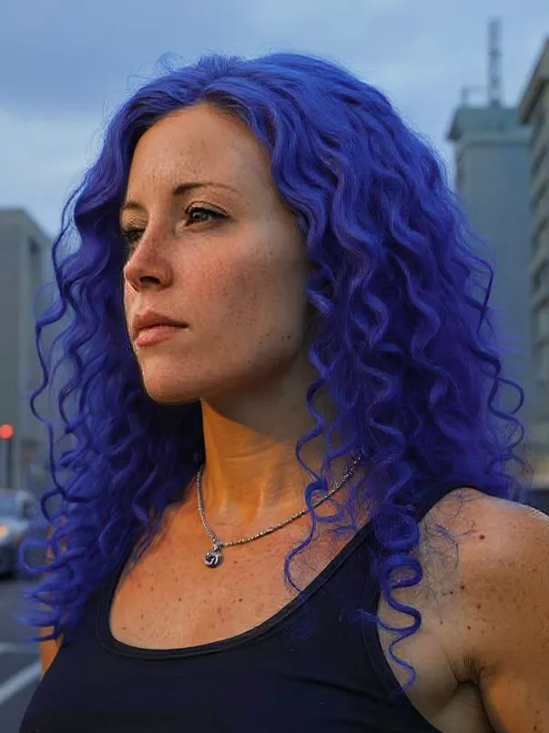 change hair color in photos - after