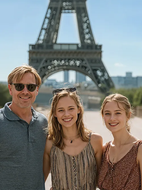 cleanup background people in travel photos - after