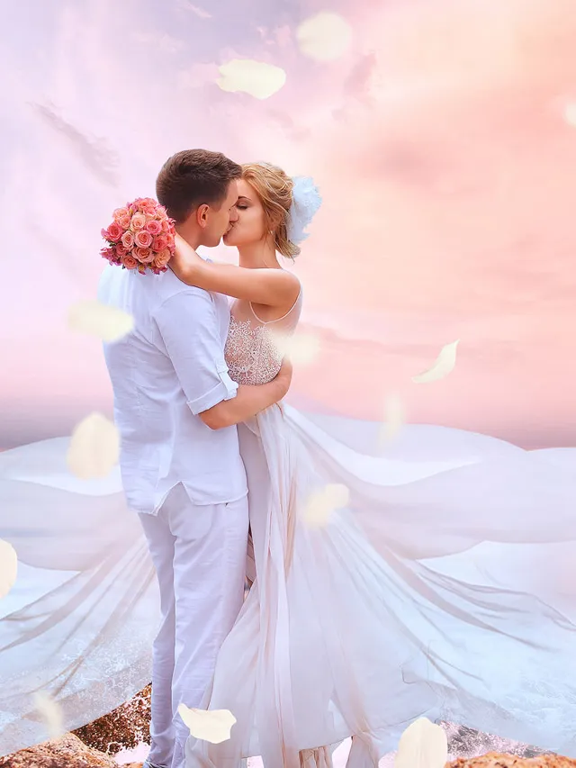 wedding photo editing with dreamy vibe - after