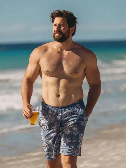 make people look athletic & muscular in photos - after