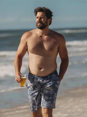 make people look athletic & muscular in photos - before