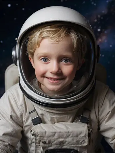 turn your kid into an astronaut in photos - after